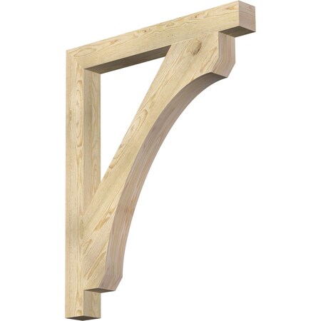 Ekena Millwork Legacy Block Rough Sawn Bracket, Douglas Fir, 4"W x 36"D x 44"H BKT04X36X44LEC05RDF